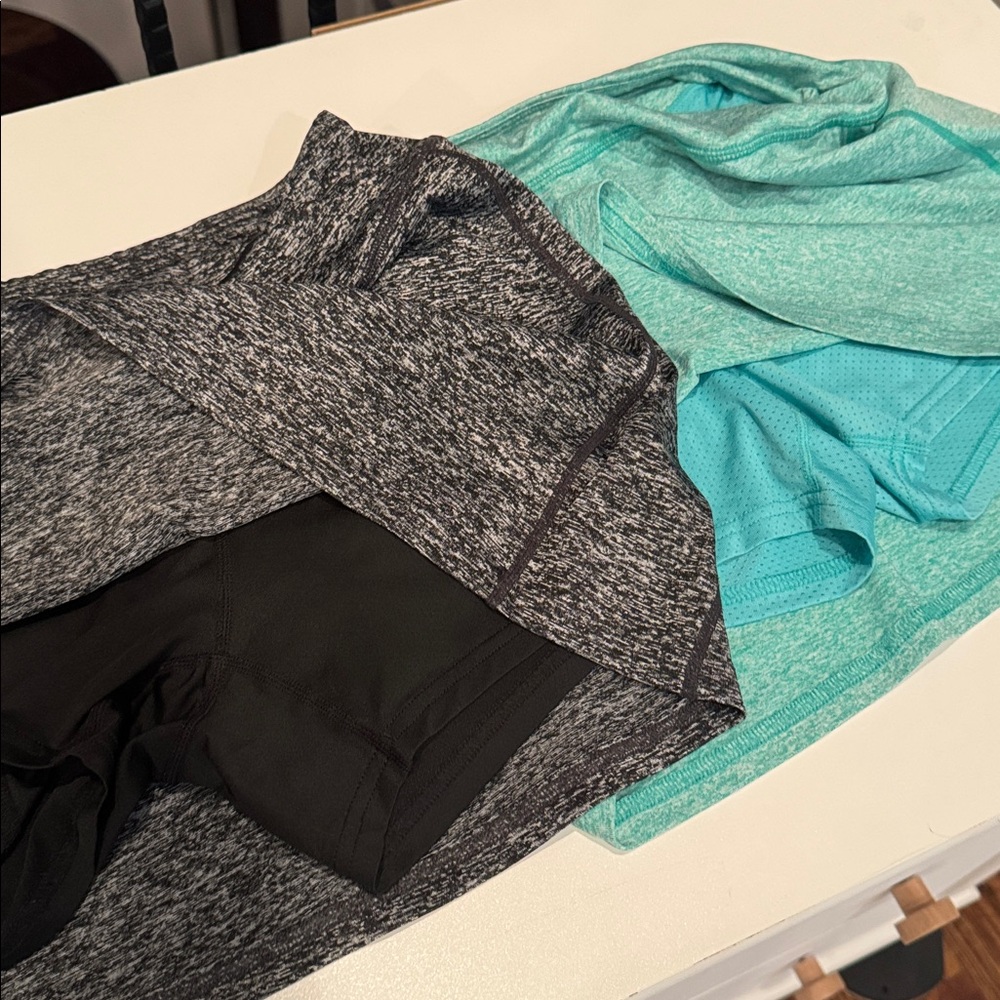 🖤💚BUNDLE SET of 2 Black and Mint Tennis Skirt Womens Medium - Picture 4 of 4